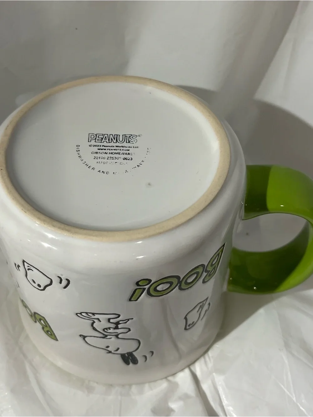 Peanuts Snoopy 2023 Halloween Green Interior Ceramic Mug